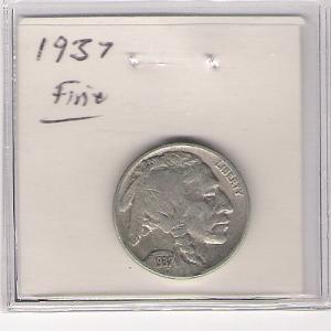 U.S. 1937 Buffalo - Fine