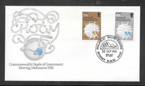 Australia #814-15 FDC Cachet (A1557) Around the World in Covers