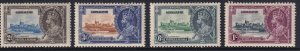 Gibraltar Sc# 100 / 103 KGV Silver Jubilee 1935 complete set MMH CV $28.75