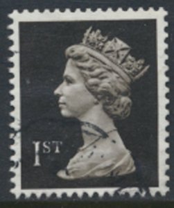 GB  Machin 1st SG 1447 x Booklet  perf 15 x 14  SC# MH183 Used scan/details