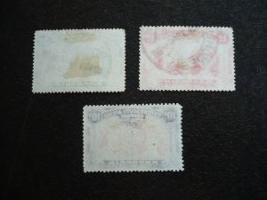 Stamps - Rhodesia -Scott# 101,102,110 - Used Part Set of 3 Stamps