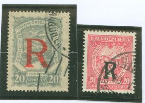 Colombia #CF1-CF2 Used Single