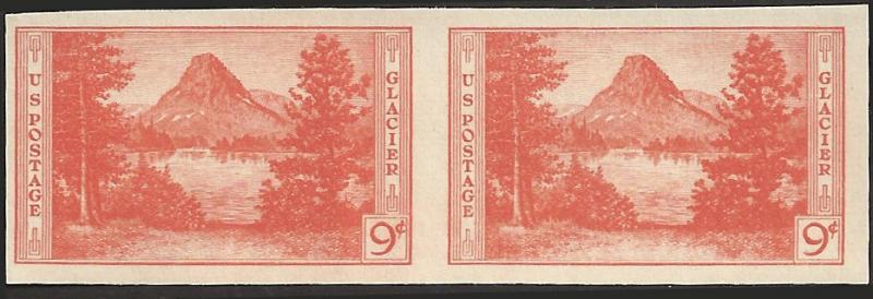 # 764 Mint No Gum As Issued Red Orange Mt. Rockwell And T...