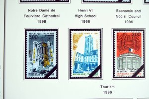 COLOR PRINTED FRANCE 1966-1999 STAMP ALBUM PAGES (159 illustrated pages)