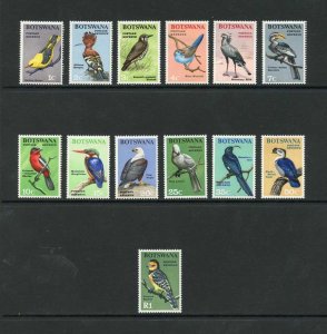 Botswana SG220/232 Set to 1R (1r with light tone patch) M/M 