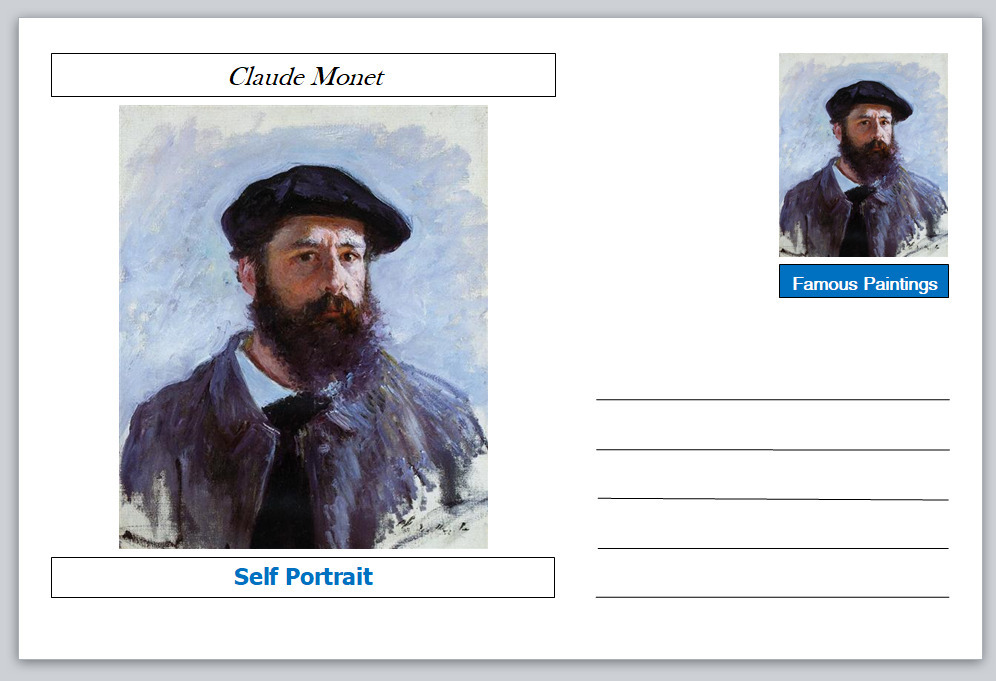 claude monet self portrait