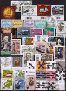 Austria 2012 Full Year Set 58 st. + 5 S/S + 5 Booklets Used 3 scans