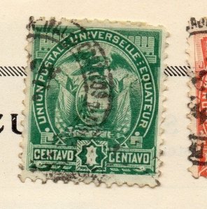 Ecuador 1881 Early Issue Fine Used 1c. 170129
