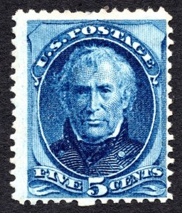 US 1875 5¢ Zachary Taylor Stamp #179 Mint Hinged CV $700