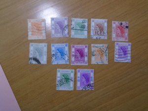 Hong Kong  #  185-92/ 194 / 196-98   used