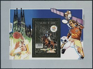 Guinea 1992 MNH Stamps Souvenir Sheet Sport Olympic Games Horses