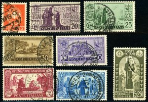ITALY #257 #258-264 Postage Stamp Collection 1930-1931 EUROPE Used
