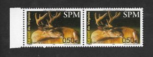 SD)2003 ST. PIERRE MIQUELÓN  FAUNA, FOREST ANIMALS, PAIR OF DEER 50C, MNH