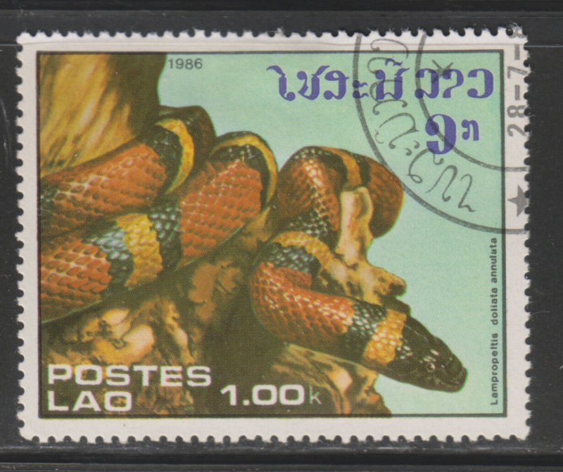 Laos 724 Snakes 1986