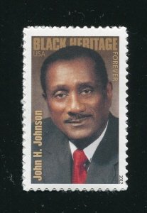 4624 John H Johnson Forever Stamp MNH Black Heritage 2012