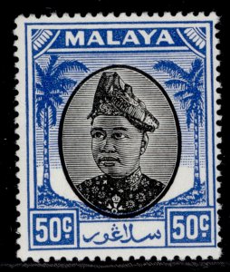 MALAYSIA - Selangor GVI SG107, 50c black & blue, NH MINT.