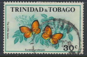 Trinidad and Tobago SG 412 Used  Butterflies  SC# 215  see detail  and scan