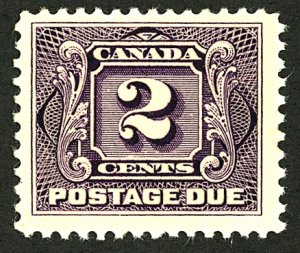 Canada #J2 MINT OG HR