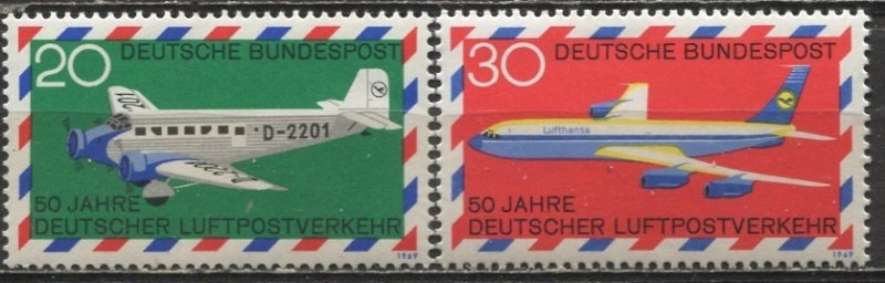 Germany; 1969: Sc. # 993-994:  MNH Cpl. Set