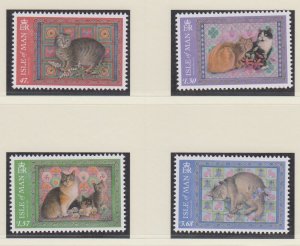 Isle of Man 2017 - Cats, set of 4 - U/Mint