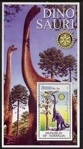 SOMALIA - 2002 - Dinosaurs #5 - Perf Souv Sheet - M N H - Private Issue