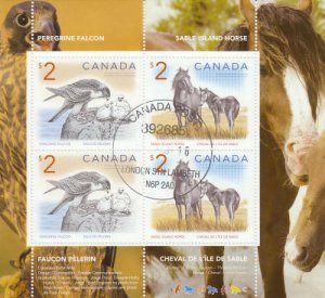 Canada 1997 $2 Wildlife Souvenir Sheet, #1692b Used