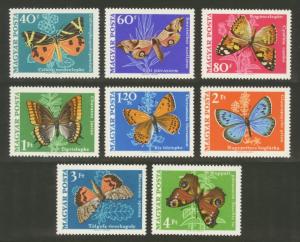 Hungary Sc# 1966-73 MNH Butterflies