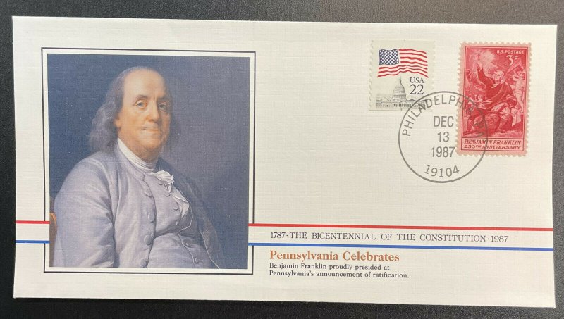 US #1073,2115 On Cover - Bicentennial of Constitution 1787-1987 [BIC46]