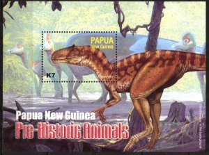 Papua New Guinea 2004 Dinosaurs S/S MNH