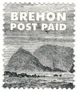 (I.B) Guernsey Cinderella : Brehon Island Post Paid