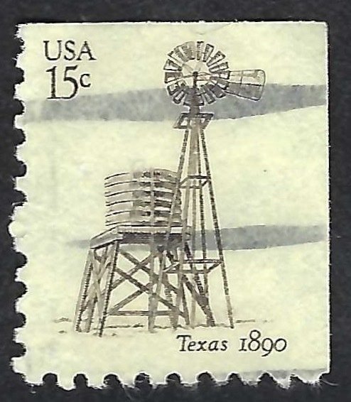 United States #1742 15¢ Texas Windmill (1980). Used.