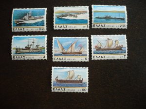 Stamps - Greece - Scott# 1273-1279 - Mint Hinged Set of 7 Stamps