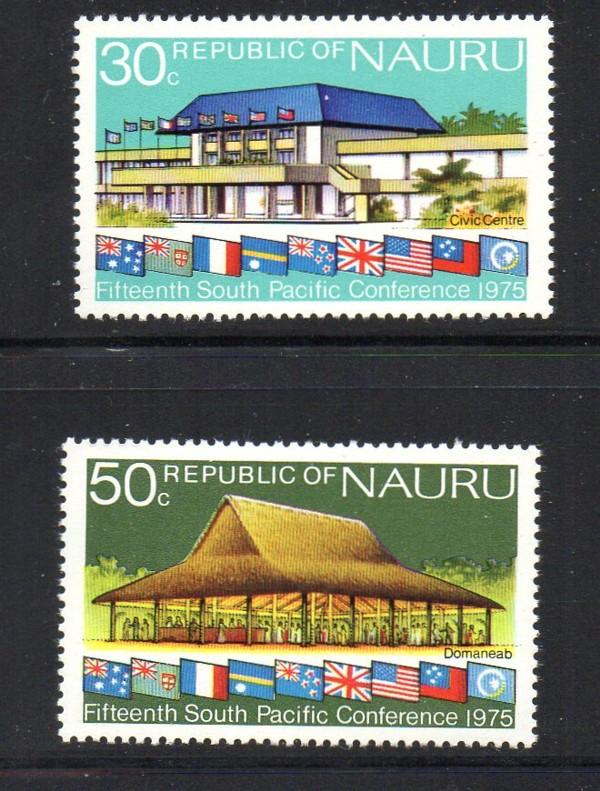 Nauru Sc 128-9 1975 South Pacific Conference stamp set mint NH