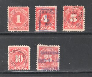 US R207, R210-R213   F/VF, Used,  CV $ 3.25  .... 6783305