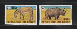 Chad 371-372 MH Animals