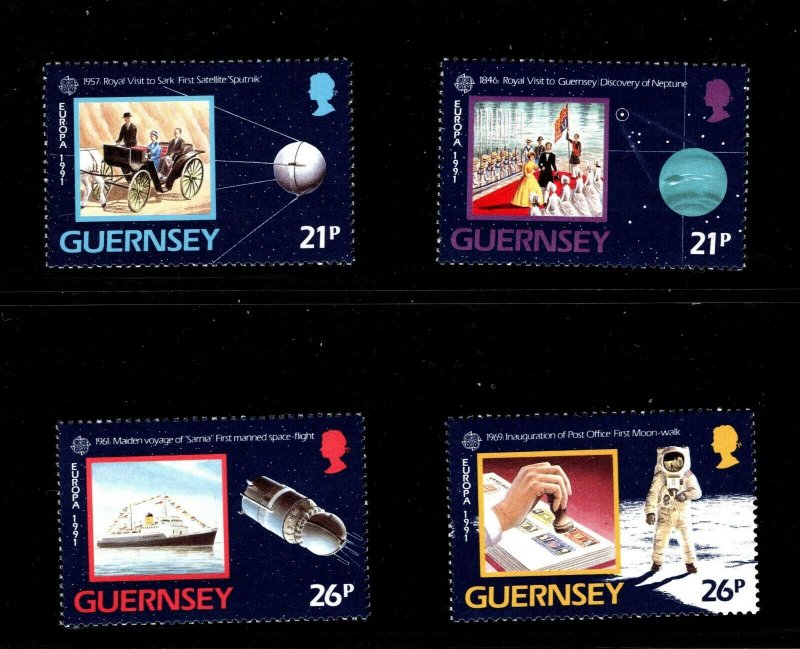 Guernsey  (1991)  - Scott # 449 - 452,  