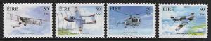 Ireland # 1270-1273 - Military Aircrafts - set used