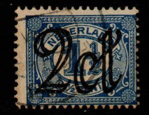 Netherlands Scott 118 used  surcharged stamp,