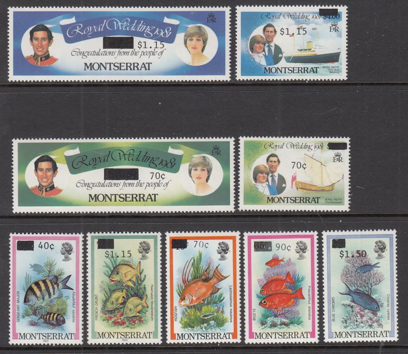 Montserrat 507-515 MNH VF