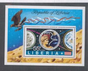 LIBERIA SOUVENIR SHEET #C196 Imperf, MNH - Apollo 17 - FOS118