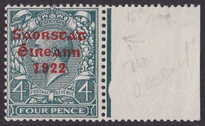 IRELAND 1922 KGV Free State 4d VARIETY  no accent  MNH **