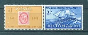 Tonga sc# 114-118 mh cat value $3.40