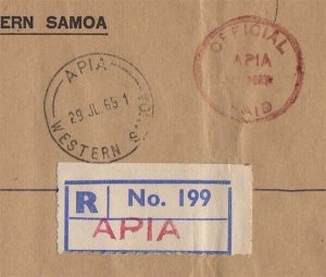 Samoa 1969 Goverment Official cover Australia - Scarce
