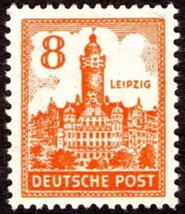 1946, Germany, West Saxony, 8pf, MH, Sc 14N19