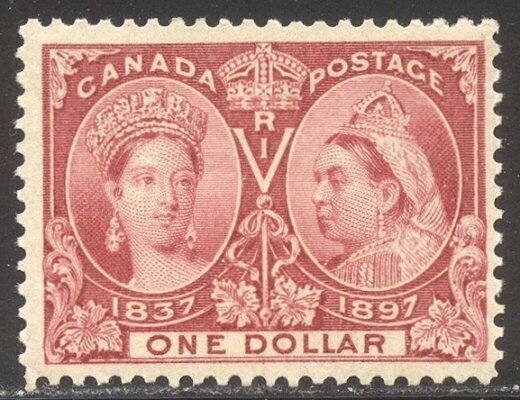 CANADA #61 MInt w/Cert - 1897 $1.00 Jubilee