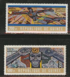 Guinea Scott C76-77 MH* 1965 airmail set