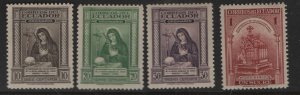ECUADOR    471-474   MINT HINGED  SET
