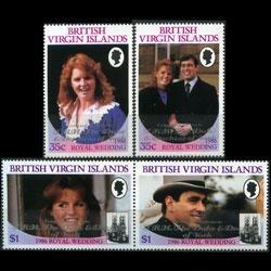 VIRGIN IS. 1986 - Scott# 568-9 R.Wed.Unissued Set of 4 NH