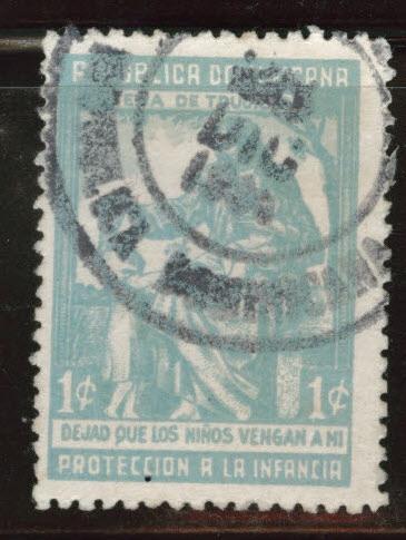 Dominican Republic Scott RA13 used postal tax stamp Burnette