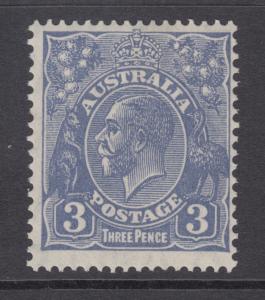 Australia Sc 117 MLH. 1932 3p ultra KGV definitive, F-VF